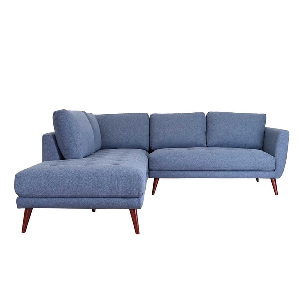 Upholstered Sectional Sofa Denim Blue Bed Bath & Beyond 37510912