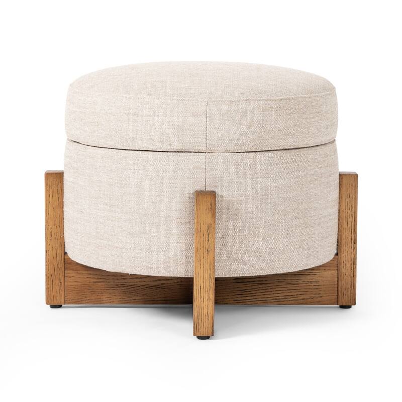 Slater Storage Ottoman-25"-Alcala Wheat