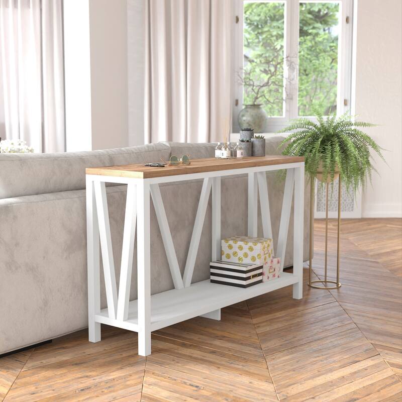 Flash Furniture FFIF76380 Bodhi 52" Wide Engineered Wood Console Table