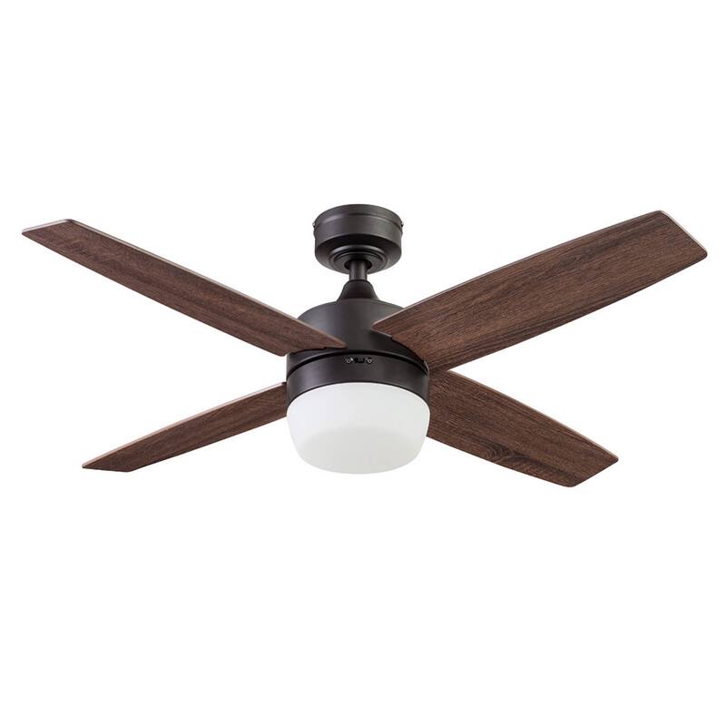 44" Prominence Home Atlas Pewter Modern Indoor LED Ceiling Fan with Light and Remote Control