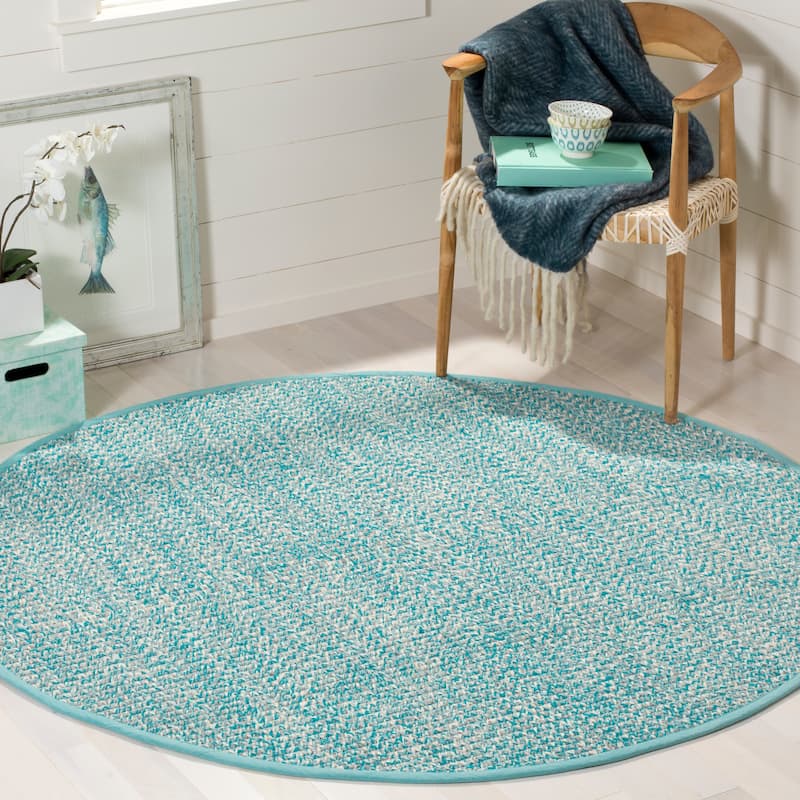 SAFAVIEH, Handmade Flatweave Montauk Gyrithe Casual Cotton Rug