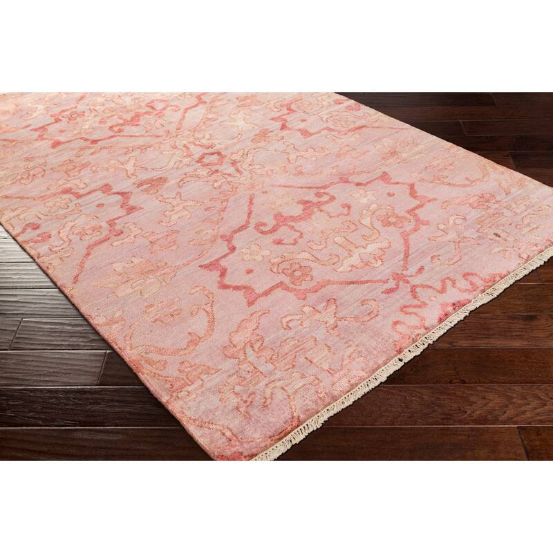 Hand-Knotted Keswick Floral New Zealand Wool Area Rug