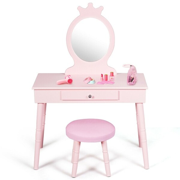 kids vanity set with mirror