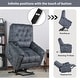 preview thumbnail 9 of 33, Power Lift Chair Soft Velvet Upholstery Recliner with Remote Control