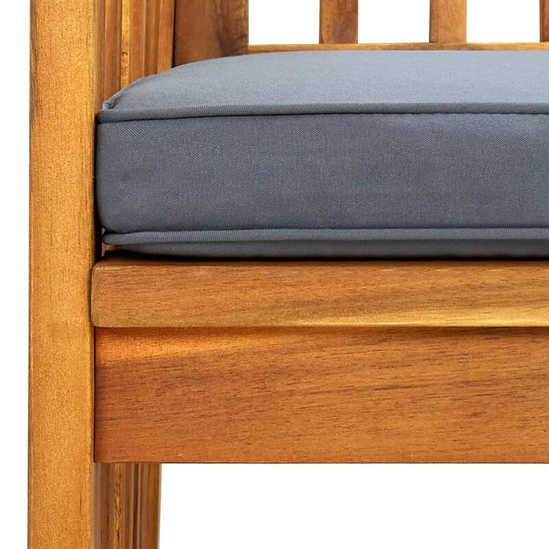vidaXL Patio Dining Chairs with Cushions Solid Wood Acacia