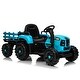 preview thumbnail 19 of 57, Kids Ride-On Tractor with Trailer, 12V Battery, Safety Features and Remote Control, Great Christmas Present for Ages 3-6 Blue