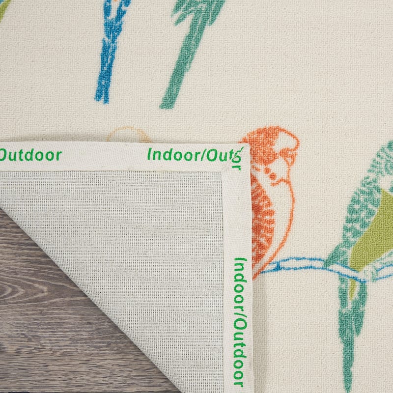 Waverly Sun N' Shade Modern Birds Indoor/Outdoor Area Rug