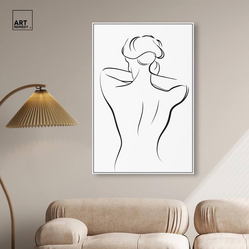 Woman in Contour II Canvas by Art Remedy