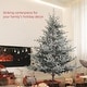preview thumbnail 12 of 21, HOMCOM 6ft Nordic Pine Artificial Christmas Tree with 795 Snow Flocked Tips, Foldable Metal Stand, Easy Assembly