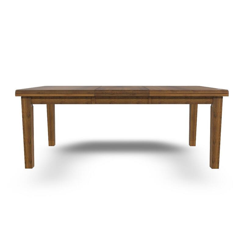 Raly Dining Table, Brown Wood Extendable 60-78 Inch Top Butterfly Leaf