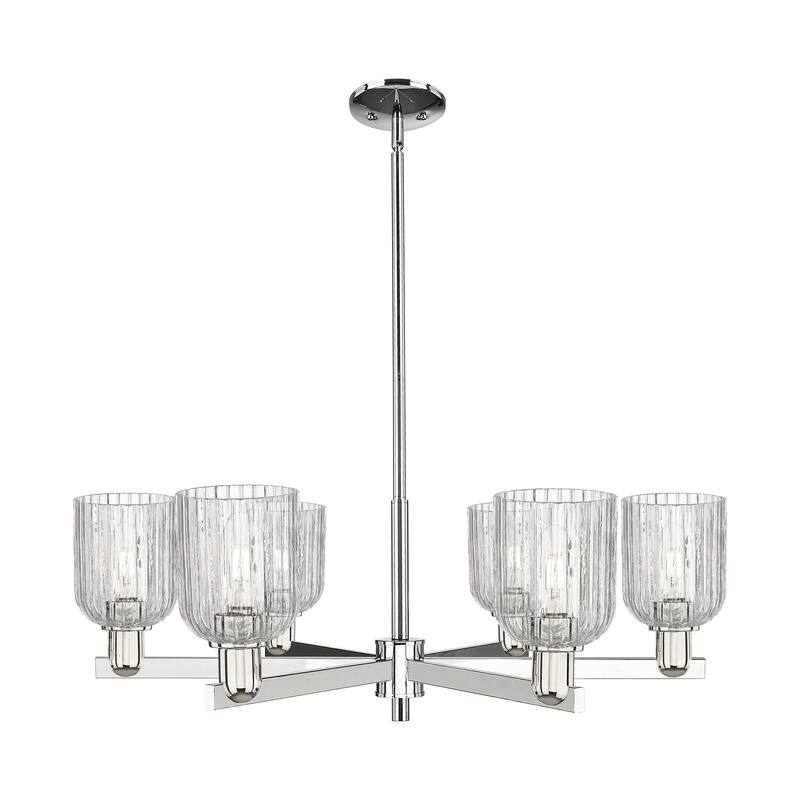 Innovations LightingDowntown Urban - Bridal Veil - 6 Light 35" Stem Hung Chandelier