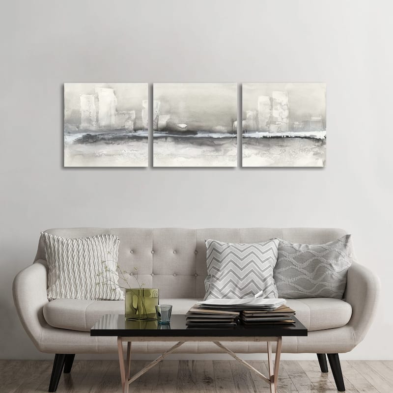 iCanvas "City Essence II" by Chris Paschke 3-Piece Canvas Wall Art Set - 24x72x1.5