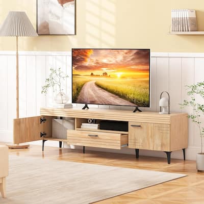 Modern Entertainment Center Media Console TV Stand for TV up to 65''