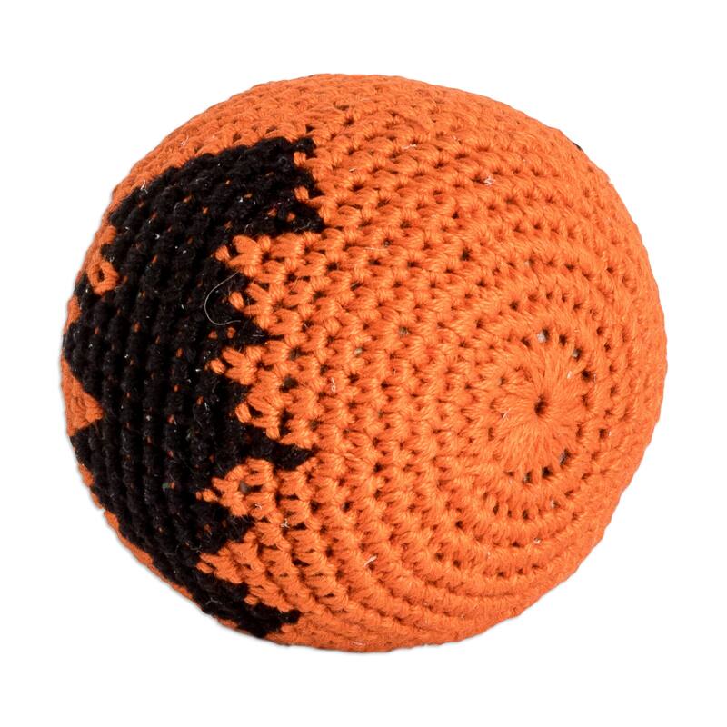 Novica Handmade Playful Bat Cotton Hacky Sack