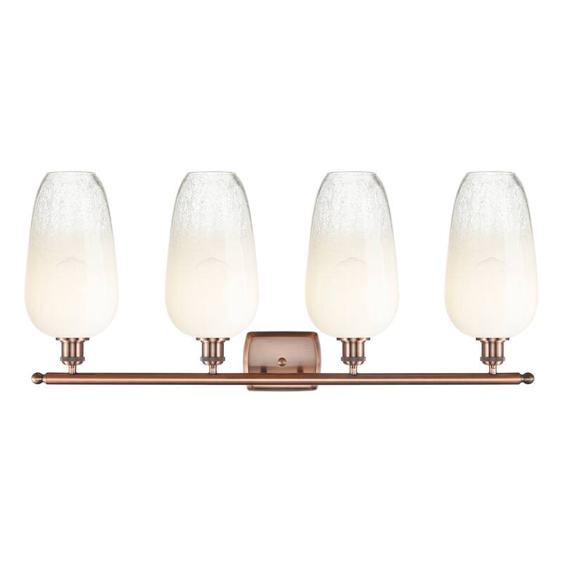 Innovations Lighting Endless Possibilities Ballston - Brookhaven Flute - 4 Light 37" Bath Vanity Light