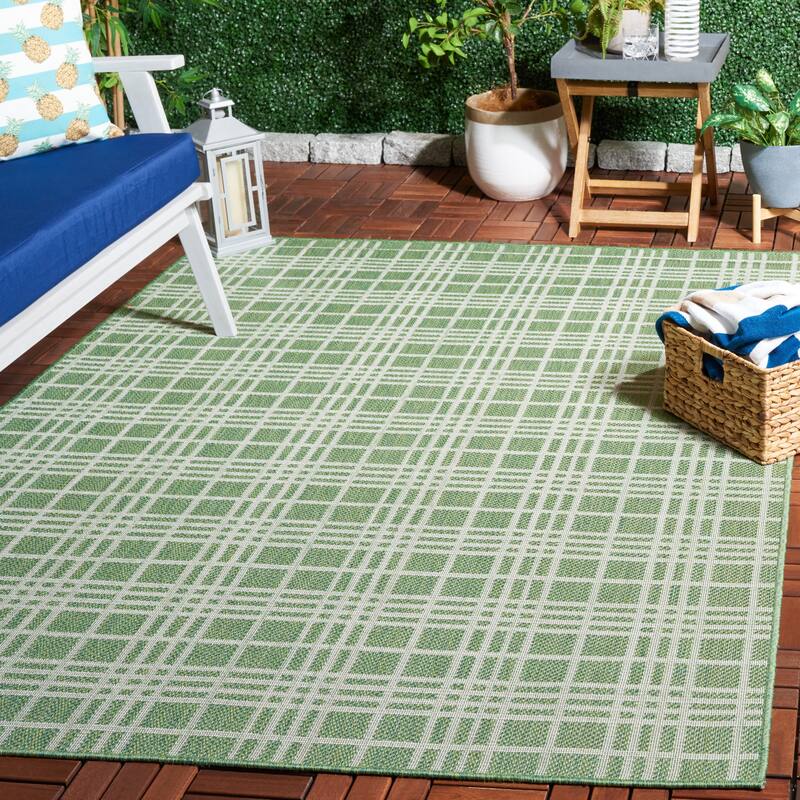 SAFAVIEH Bermuda Homa Geometric Indoor/Outdoor Waterproof Rug