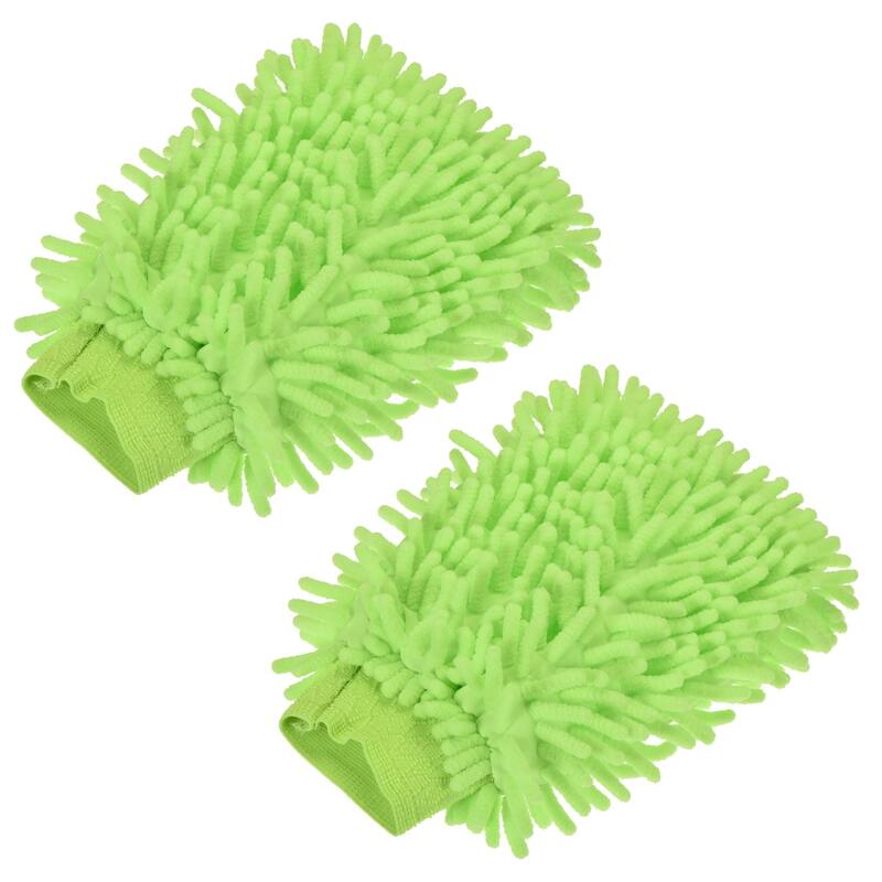 Microfiber Soft Chenille Wash Mitten Dusting Gloves for House Cleaning