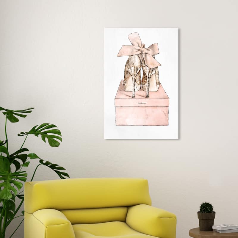 Wynwood Studio Canvas Fashion and Glam Mauve Romantic Pair Pink and Light Pink Glam Wall Art Canvas Print - 30 x 20