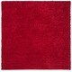 preview thumbnail 24 of 140, SAFAVIEH August Shag Solid 1.2-inch Thick Area Rug 5'3" Square - Red
