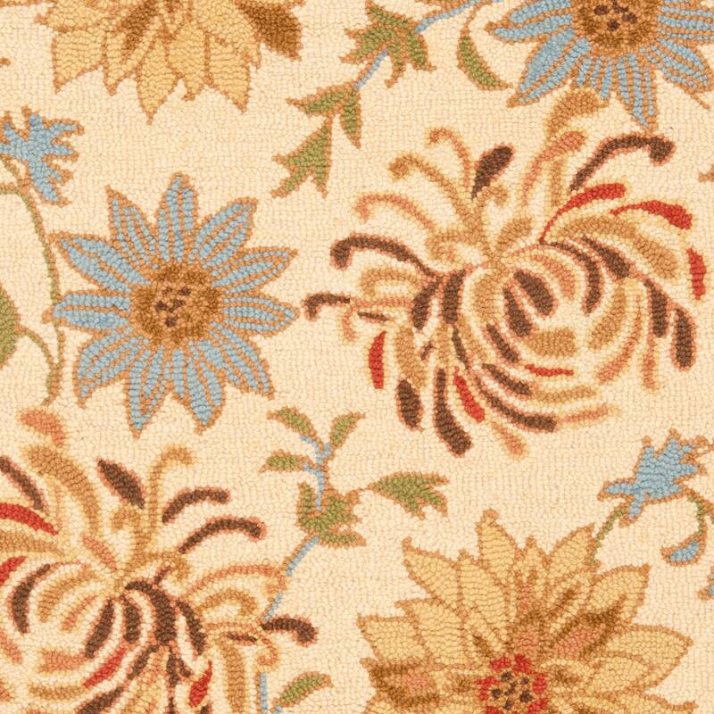 SAFAVIEH Handmade Blossom Arminda Modern Floral Wool Rug