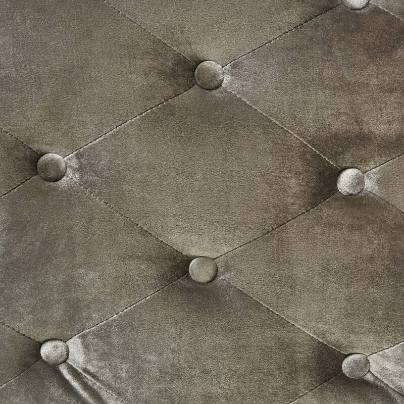 Roomfitters Tufted Velvet Chaise Lounge with Bolster Pillow, Elegant Relaxing Accent Seating