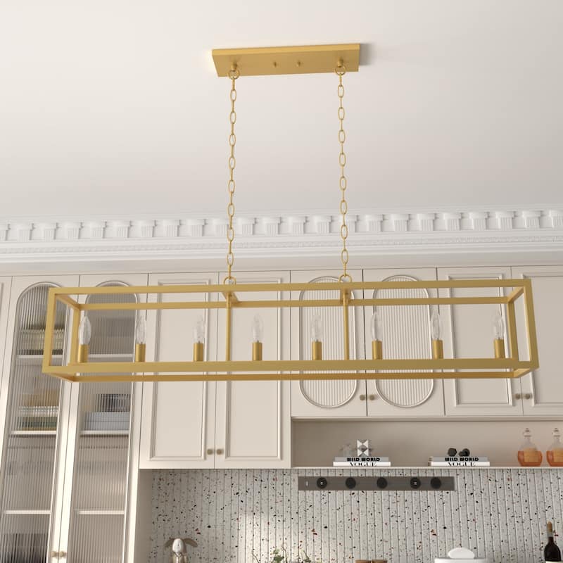 Acroma 8 - Light Kitchen Island Linear Chandelier-UL Certified