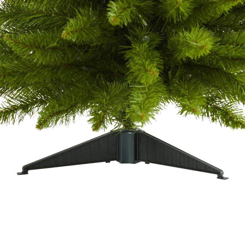 3ft. Pine Artificial Christmas Tree with 50 Warm White Lights and 143 Branches - Compact Holiday X-Mas Accent Tree