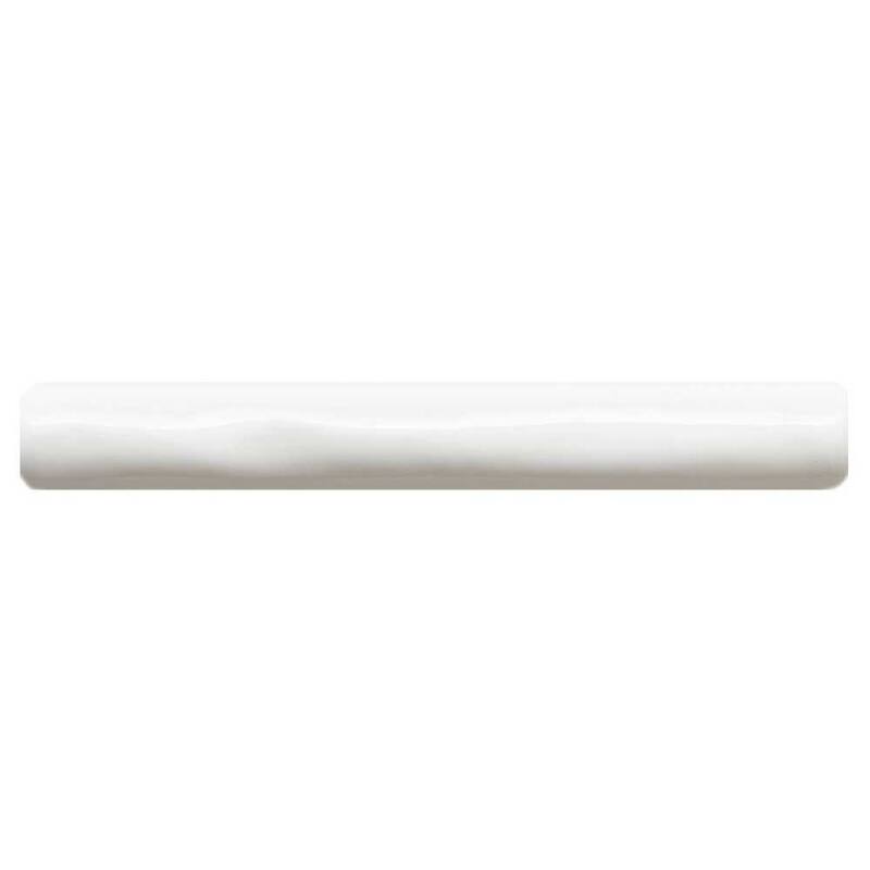 The Tile Life Talavera 1x6 White Ceramic Pencil Wall Tile - 1 x 6 - 1 Piece