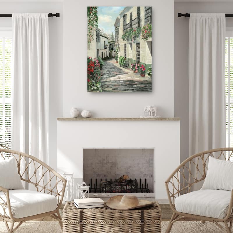 Village Street II By Studio Arts Canvas Art Print