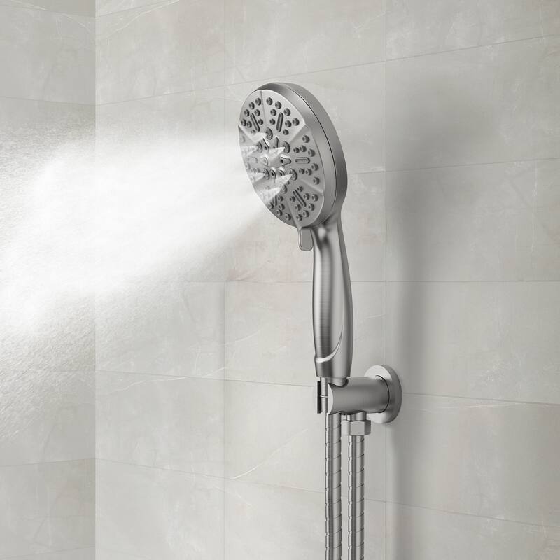 2-in-1 Shower Head and Handheld Combo with Solid Brass Valve