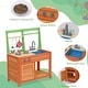 preview thumbnail 3 of 11, Mud Kitchen for Kids Outdoor, Kids Outdoor Play Kitchen Playset with Cookware Accessories