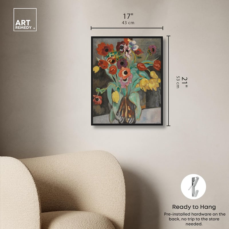 Valtat Anemones Tulipes Canvas by Art Remedy
