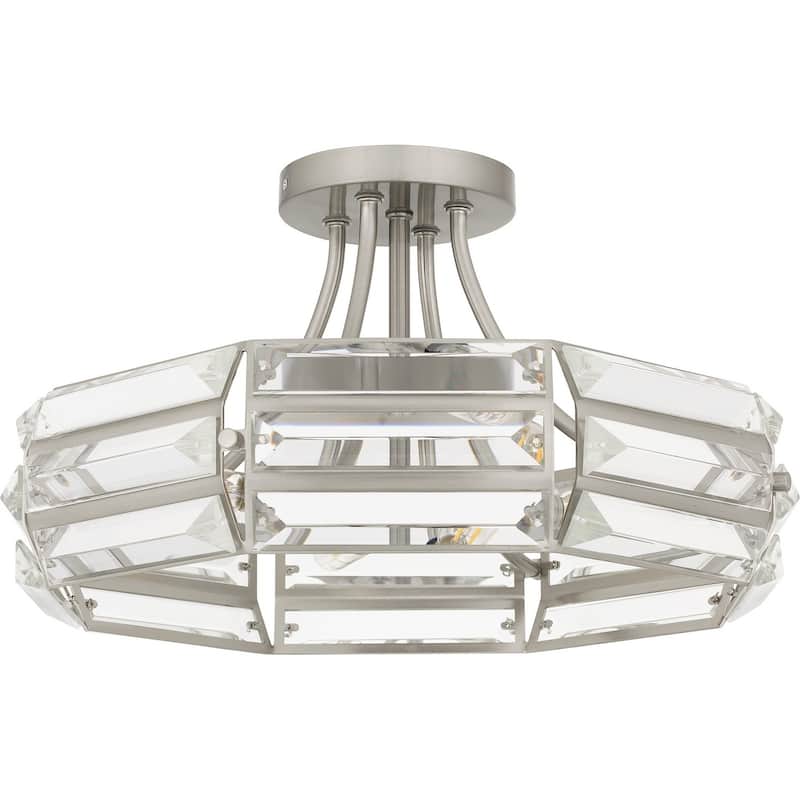 Quoizel Semi-Flush Mount Four Light Semi Flush Mount - Brushed Nickel