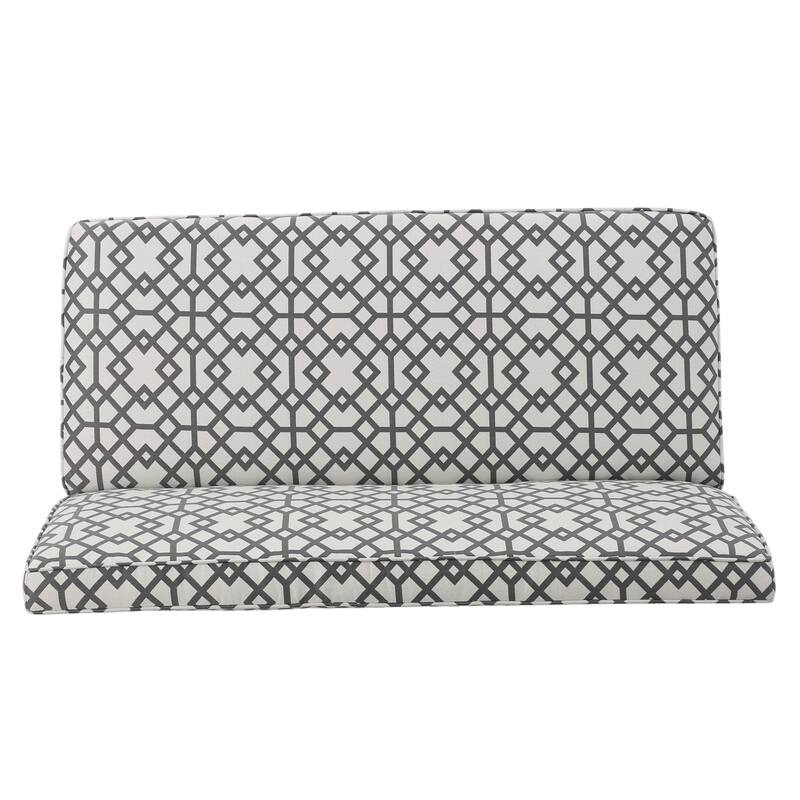 Grey Upholstered Loveseat 2-Seater Sofa Couch with Wood Legs, Unique Padded Settee Couch for Living Room
