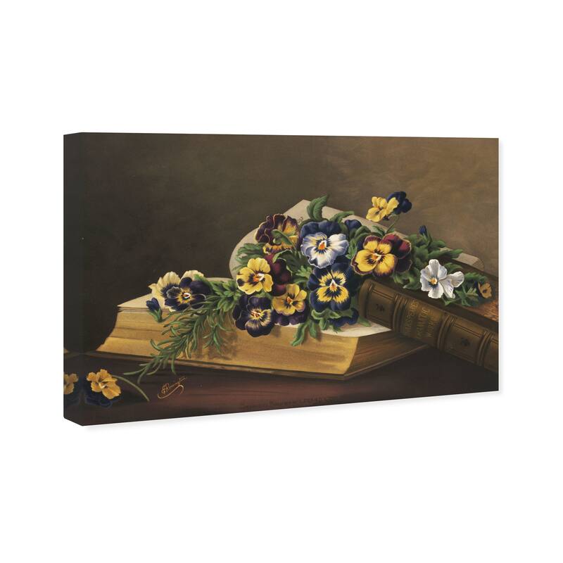 Wynwood Studio Canvas Floral and Botanical Flowers of memory Wall Art Canvas Print