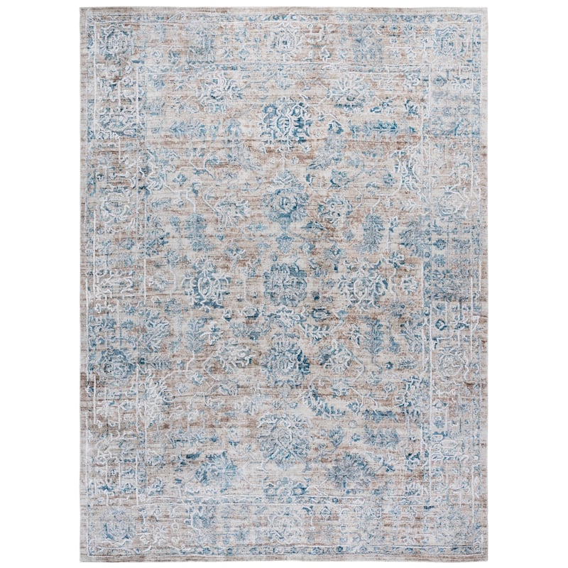 SAFAVIEH Handmade Bedford Þoll Viscose Rug - 10' x 14' - Beige/Blue