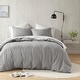 preview thumbnail 3 of 9, Chelsea Square Hanna Modern Boho Waffle Weave Textured Duvet Cover Set