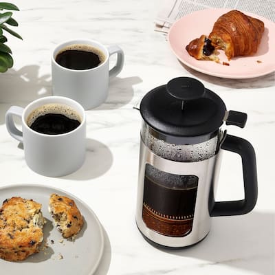 OXO Brew 8 Cup French Press With Grounds Lifter 2.0 - 5.8" x 5.8" x 8.9"