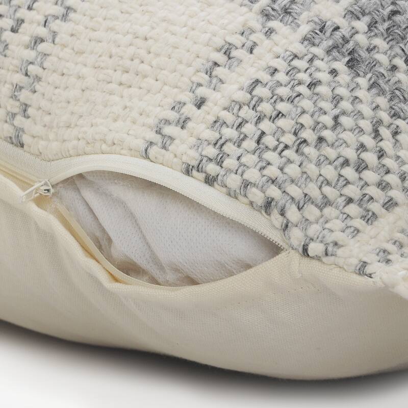 Sevita Charles Casual Plaid Cabin Throw Pillow with Fringe