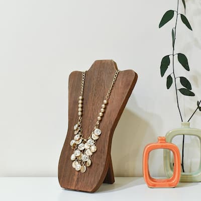 Foldable Wooden Easel Necklace Display