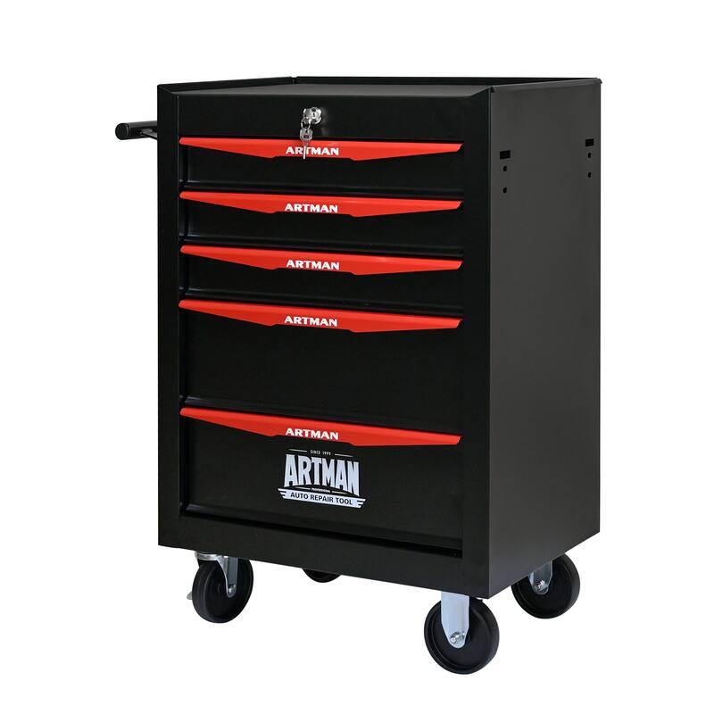 Rolling Metal Tool Cart with 4/5/6/7 Drawers,Ball Bearing Drawer Slide