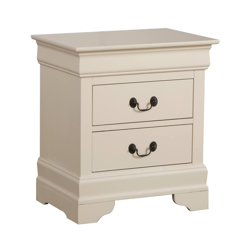 Elegant Beige Nightstand with Classic Design