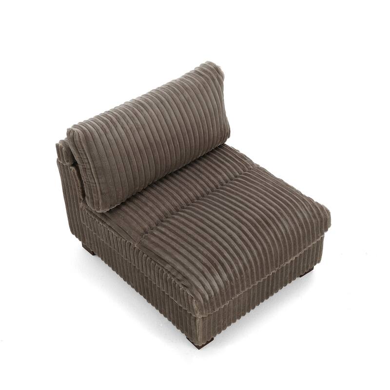 Cotton Flannel corner Sofa Armless Modular Sectional Sofa Seamless Combination