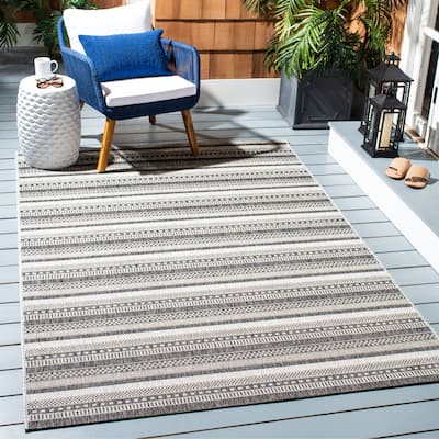 SAFAVIEH Courtyard Atousa Indoor /Outdoor Waterproof Patio Backyard Rug