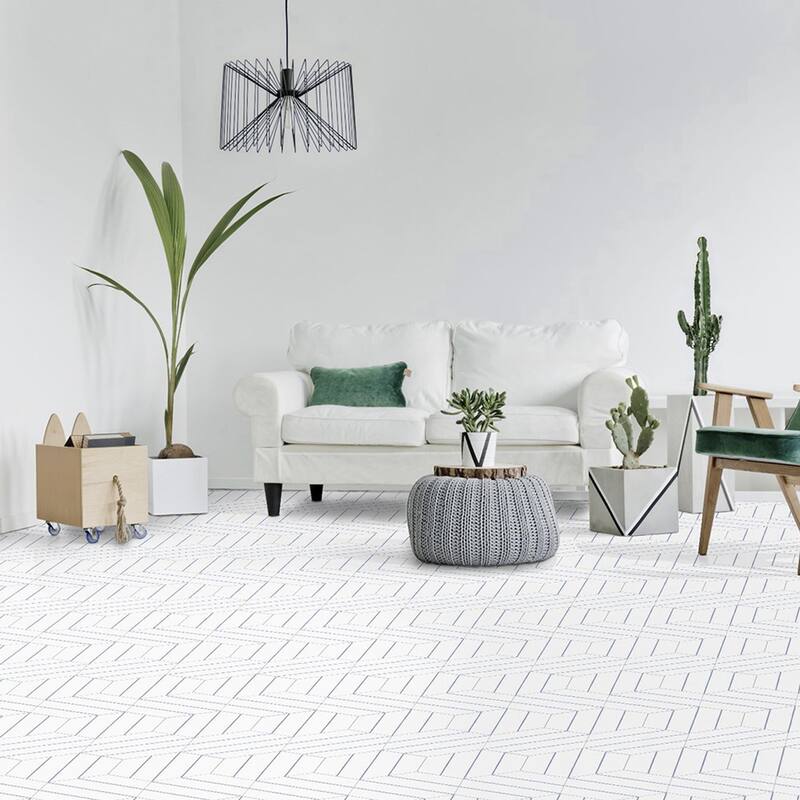 Merola Tile Porto Savona Hex Niagara 8-5/8" x 9-7/8" Porcelain Floor and Wall Tile
