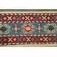 preview thumbnail 8 of 17, Geometric Kazak Oriental Hallway Runner Rug Wool Hand-knotted Carpet - 2'9" x 9'7"