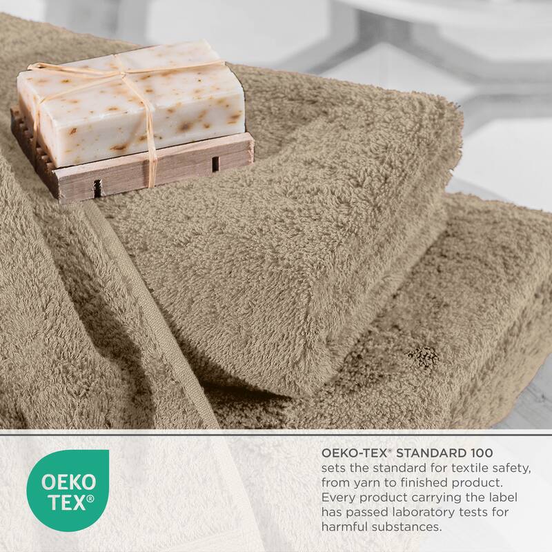 Superior Miami 100% Cotton 6-Piece Towel Set - Lightweight & Quick Drying