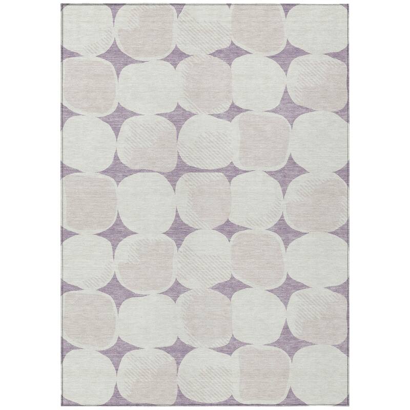 HomeRoots Abstract Transitional Rectangle Outdoor Rug