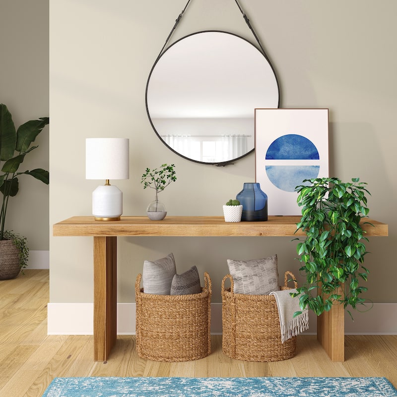 Esther 15" Tall Textured Ceramic Mini Lamp with Fabric Shade - 5.5" Wide