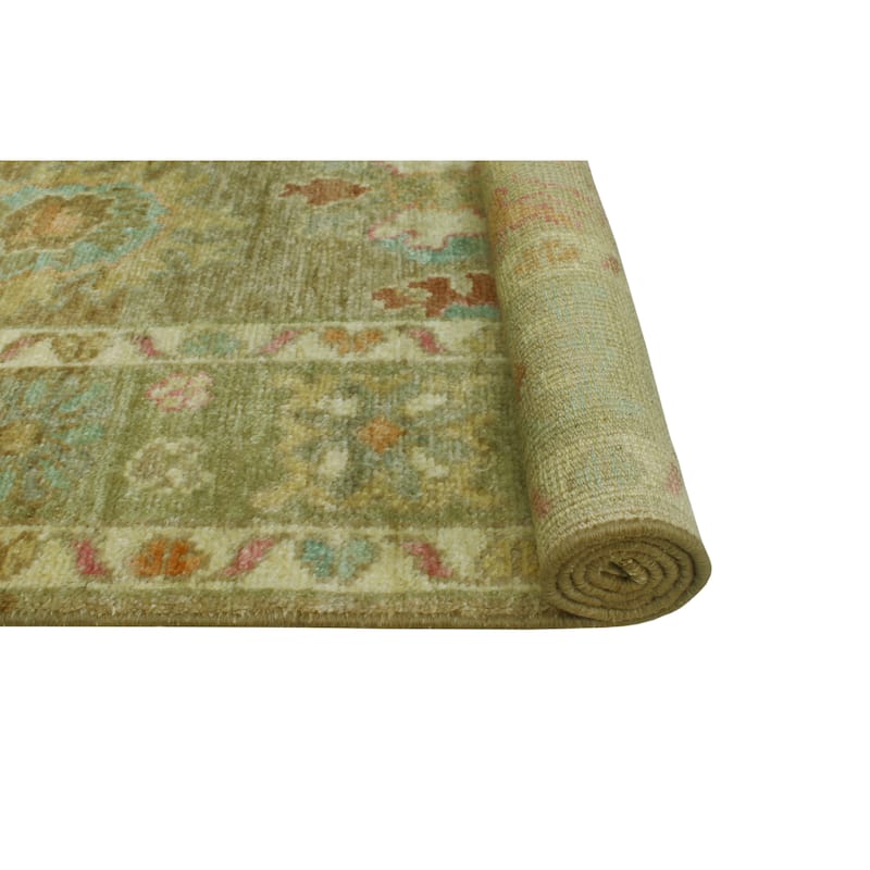 Noori Rug Fine Chobi Fitnat Lt. Green/Ivory Rug - 4'0" x 5'8"